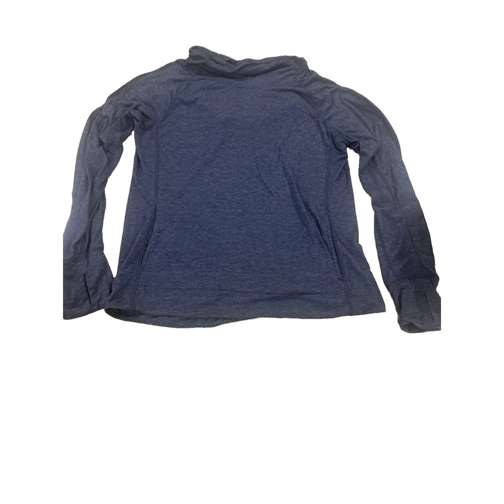 90 Degree by Reflex Hoodie Size L Navy Heather Thumbhole Pullover